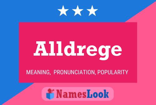 Alldrege Name Poster