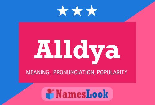 Alldya Name Poster