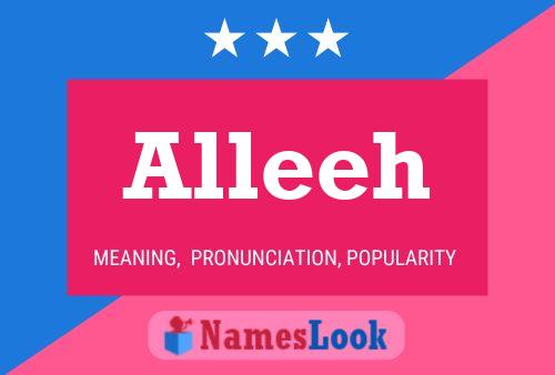 Alleeh Name Poster