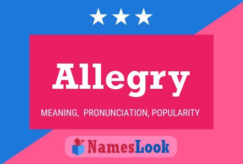 Allegry Name Poster