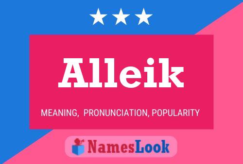 Alleik Name Poster