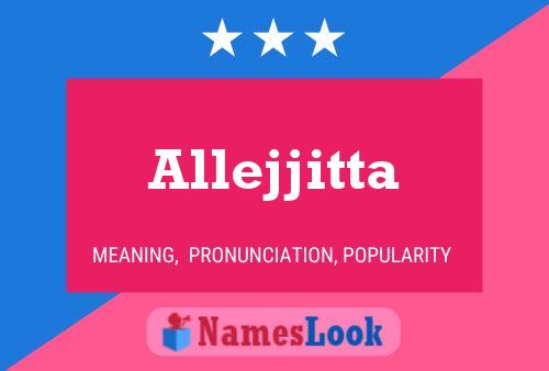 Allejjitta Name Poster