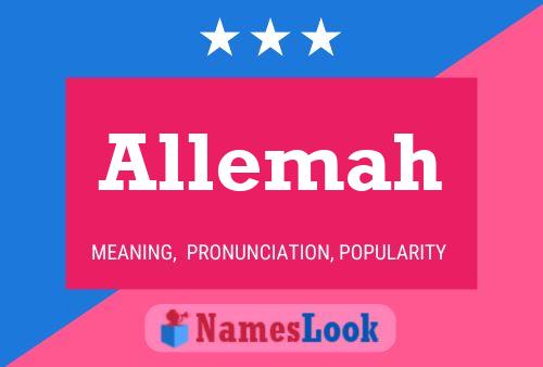 Allemah Name Poster