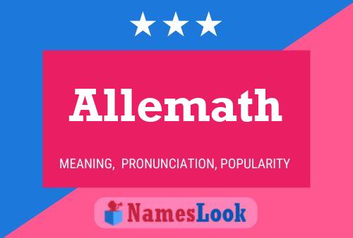 Allemath Name Poster