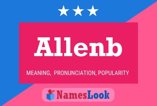 Allenb Name Poster