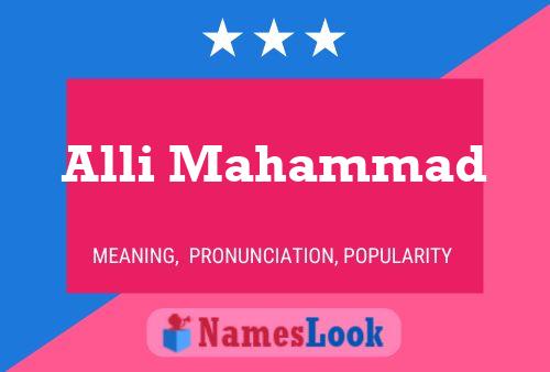 Alli Mahammad Name Poster