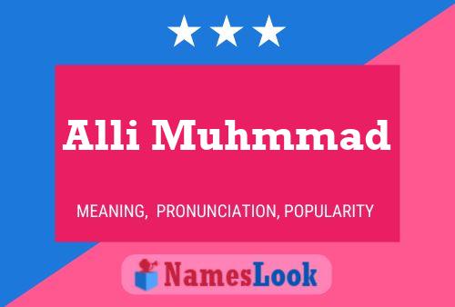 Alli Muhmmad Name Poster