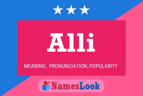 Alli Name Poster