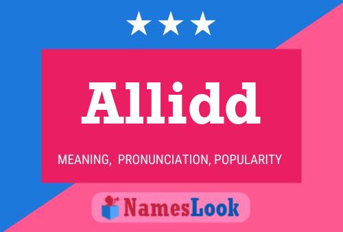 Allidd Name Poster