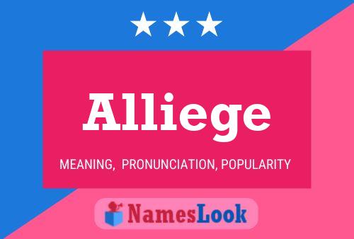 Alliege Name Poster