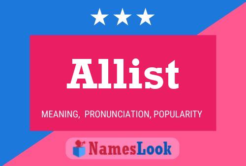 Allist Name Poster