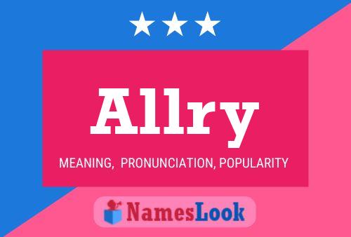 Allry Name Poster