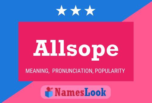 Allsope Name Poster