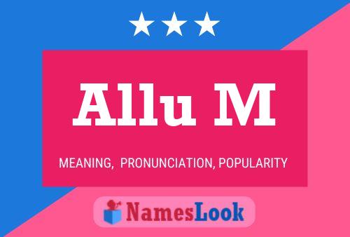 Allu M Name Poster