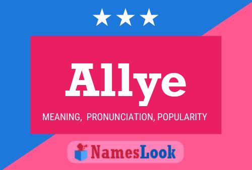 Allye Name Poster