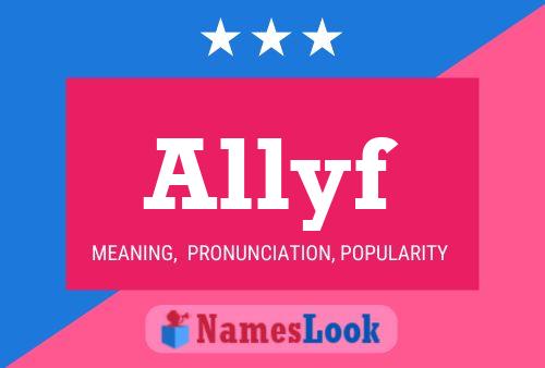 Allyf Name Poster