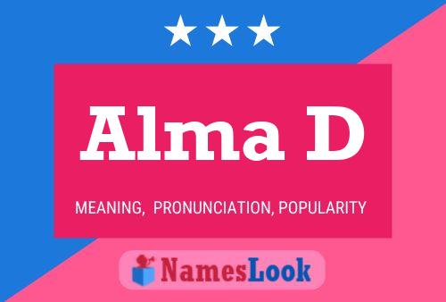 Alma D Name Poster