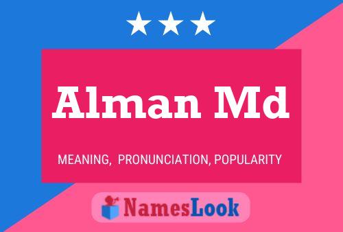 Alman Md Name Poster