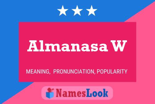 Almanasa W Name Poster