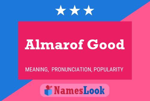 Almarof Good Name Poster