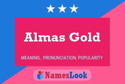 Almas Gold Name Poster