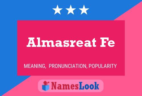 Almasreat Fe Name Poster