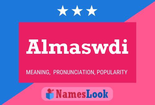 Almaswdi Name Poster