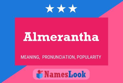 Almerantha Name Poster