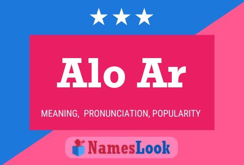 Alo Ar Name Poster