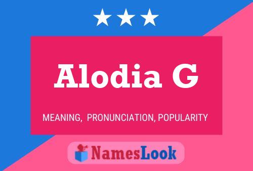 Alodia G Name Poster