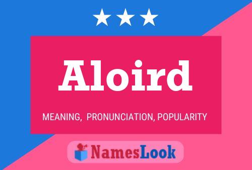 Aloird Name Poster