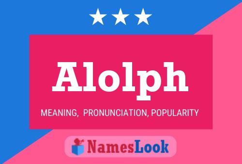 Alolph Name Poster