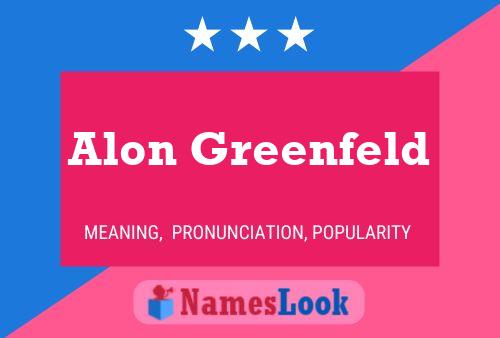 Alon Greenfeld Name Poster