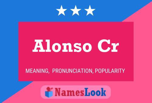 Alonso Cr Name Poster