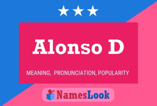 Alonso D Name Poster