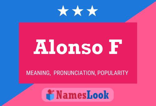 Alonso F Name Poster