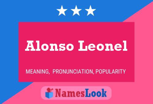 Alonso Leonel Name Poster