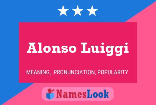 Alonso Luiggi Name Poster