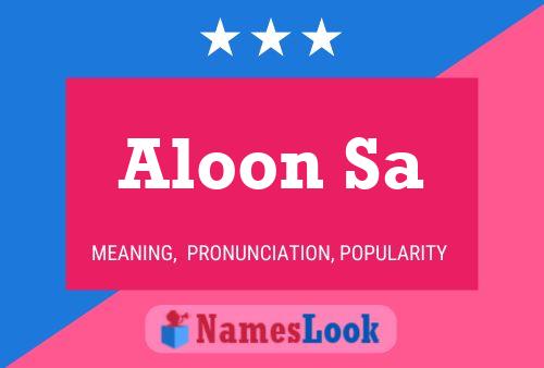 Aloon Sa Name Poster