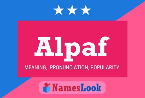 Alpaf Name Poster