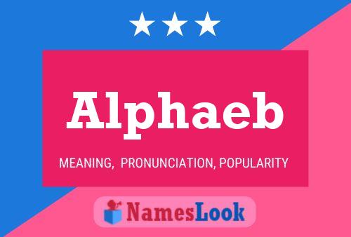 Alphaeb Name Poster