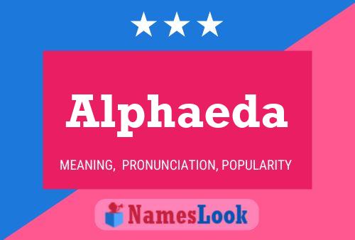 Alphaeda Name Poster