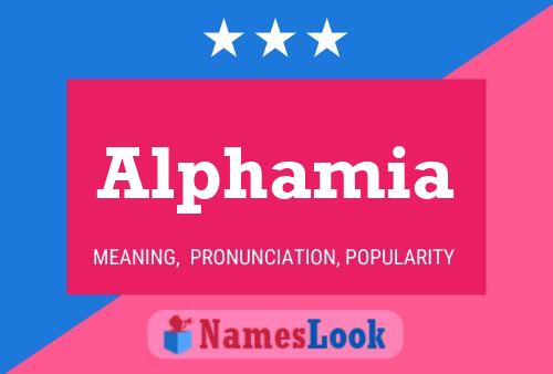 Alphamia Name Poster