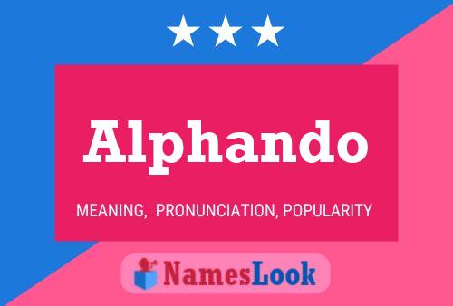 Alphando Name Poster