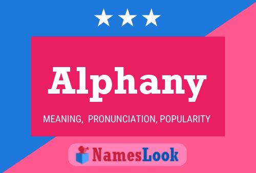 Alphany Name Poster