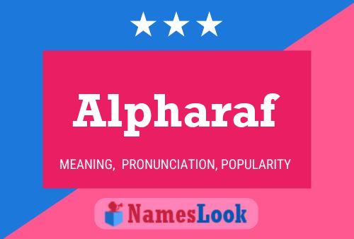 Alpharaf Name Poster