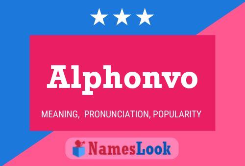 Alphonvo Name Poster