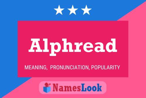 Alphread Name Poster