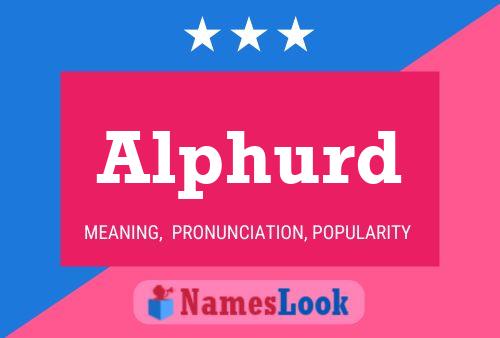 Alphurd Name Poster