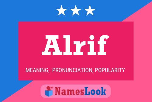 Alrif Name Poster